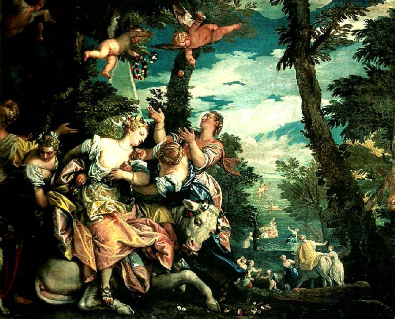 Paolo  Veronese rape of europa venice, ducal palace,